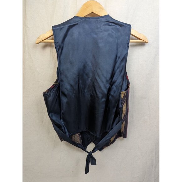 Miller Stockman Women's Vintage Tapestry Western Print Sleeveless Vest Sz S - Picture 3 of 5